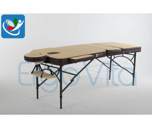 Складной массажный стол ErgoVita Master Alu Comfort Plus (бежевый+коричневый) - фото 3 - id-p82877139