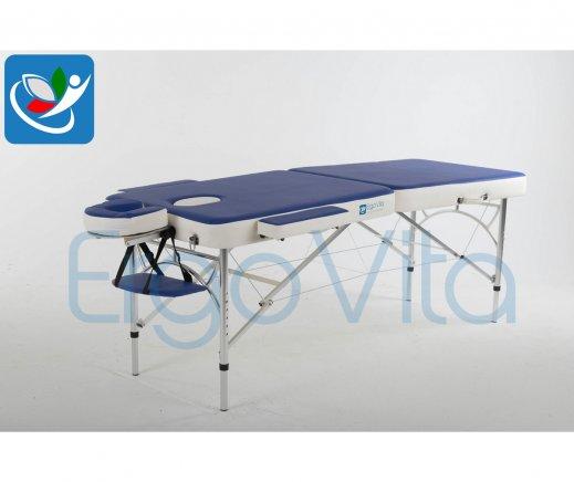 Складной массажный стол ErgoVita Master Alu Comfort (синий+белый) - фото 2 - id-p82877226