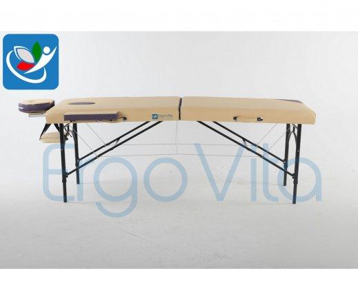 Складной массажный стол ErgoVita Master Alu Comfort (бежевый+фиолетовый) - фото 3 - id-p82877140