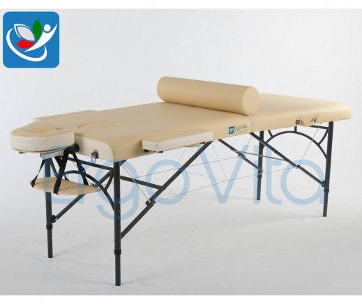 Складной массажный стол ErgoVita Master Alu Comfort (бежевый+кремовый) - фото 1 - id-p82877227