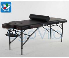 Складной массажный стол ErgoVita Master Alu (черный+коричневый)
