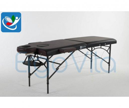 Складной массажный стол ErgoVita Master Alu (черный+коричневый) - фото 2 - id-p82877141