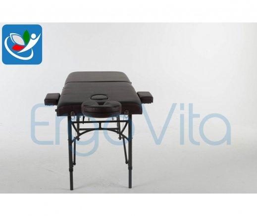 Складной массажный стол ErgoVita Master Alu (черный+коричневый) - фото 4 - id-p82877141