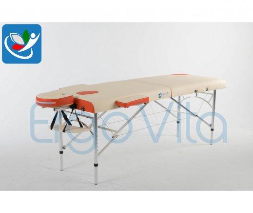 Складной массажный стол ErgoVita Master Alu (кремовый+оранжевый) - фото 2 - id-p82877228