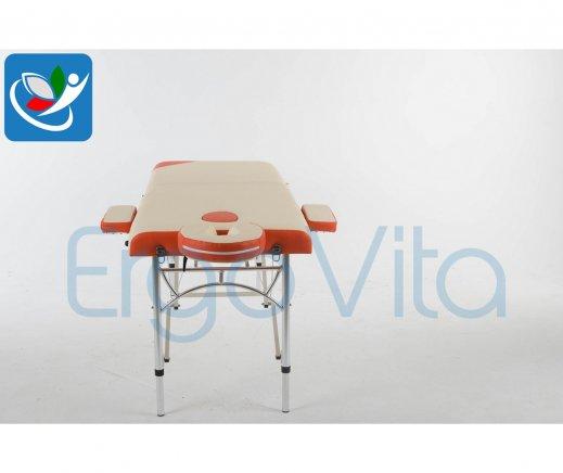 Складной массажный стол ErgoVita Master Alu (кремовый+оранжевый) - фото 4 - id-p82877228