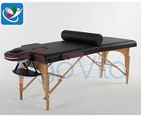 Складной массажный стол ErgoVita Master (черный+бордовый), фото 1