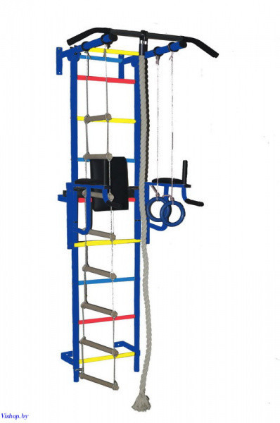 Детский спортивный комплекс  Крепыш плюс Г пристенный с брусьями-1 ПВХ