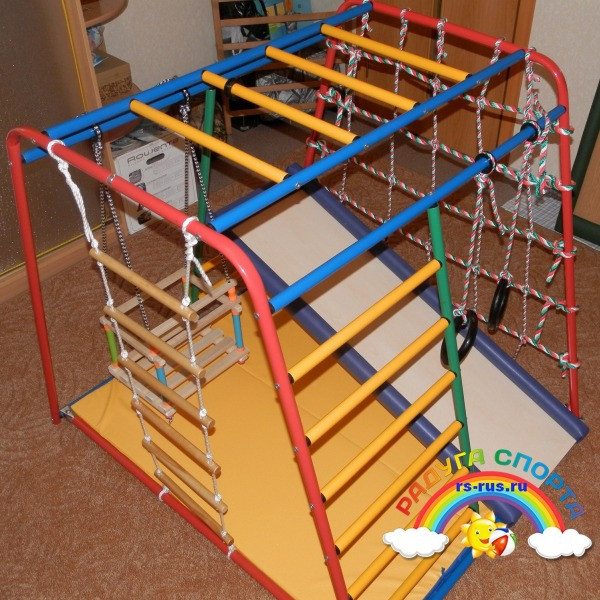 ДСК Вертикаль "Веселый малыш" горка с мягкими бортами