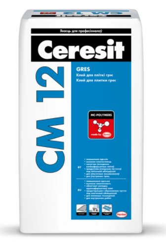 Клей для плитки «Грес» Ceresit CM 12 25 кг.