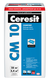 Клей для плитки Ceresit СМ 10 "COMFORT", 25 кг.