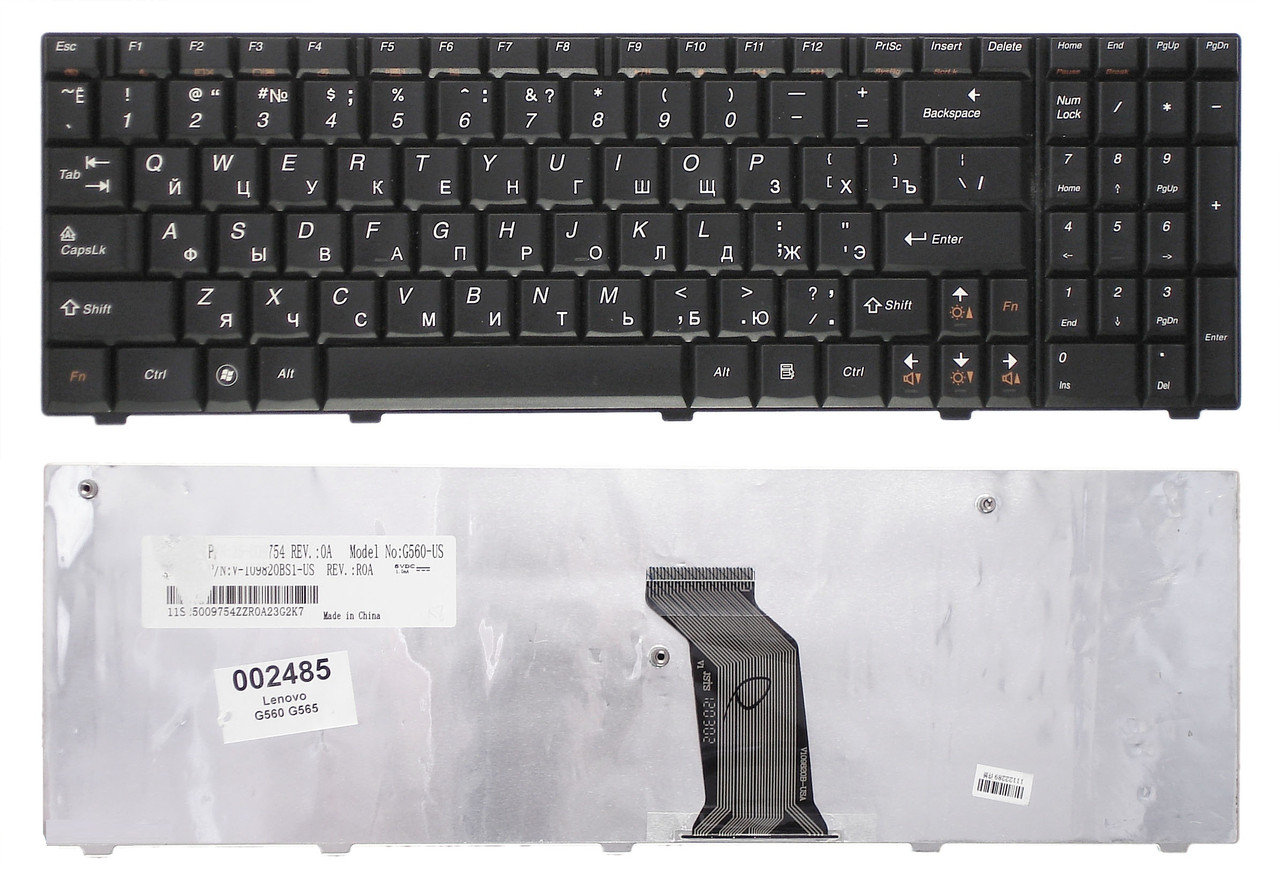 Клавиатура для ноутбука LENOVO G560 G560L G565 G565L - фото 1 - id-p4594494
