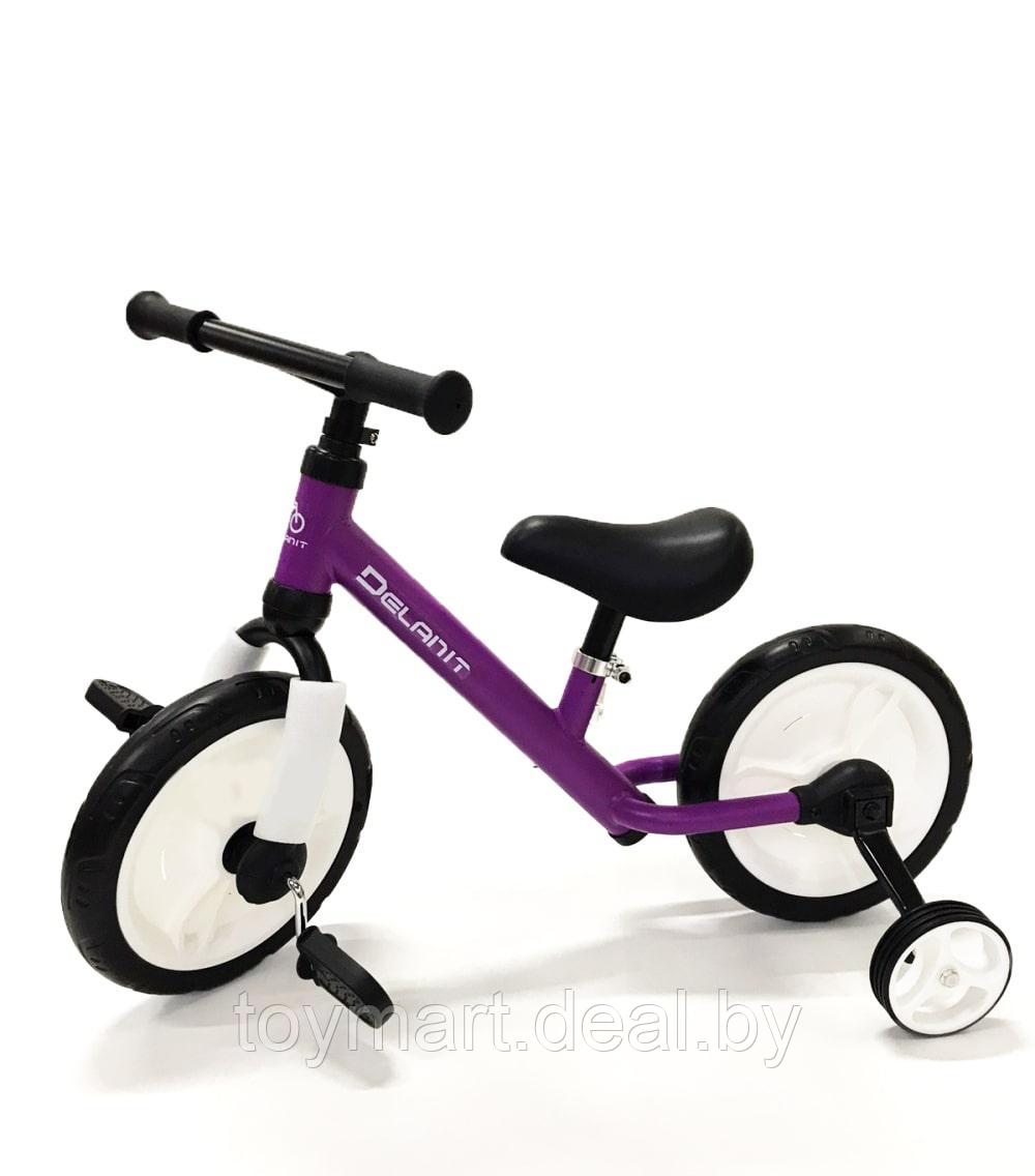 Беговел - велосипед с педалями и боковыми колёсами 2 в 1, Delanit, TF-01 - фото 6 - id-p143007150