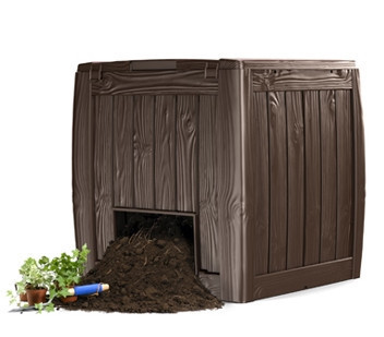 Компостер садовый Keter Deco Composter, коричневый - фото 1 - id-p99720611