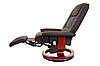Кресло вибромассажное Calviano с подъемным пуфом и подогревом Funfit 2159, фото 7