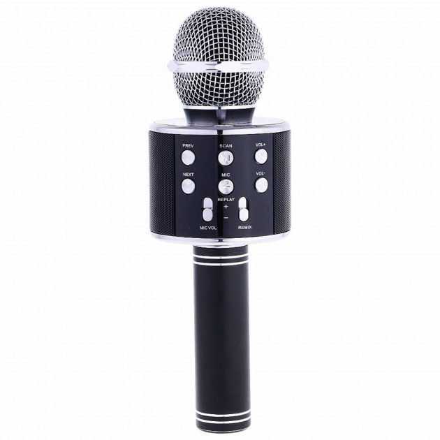 Беспроводной микрофон караоке Wster WS-858 черный