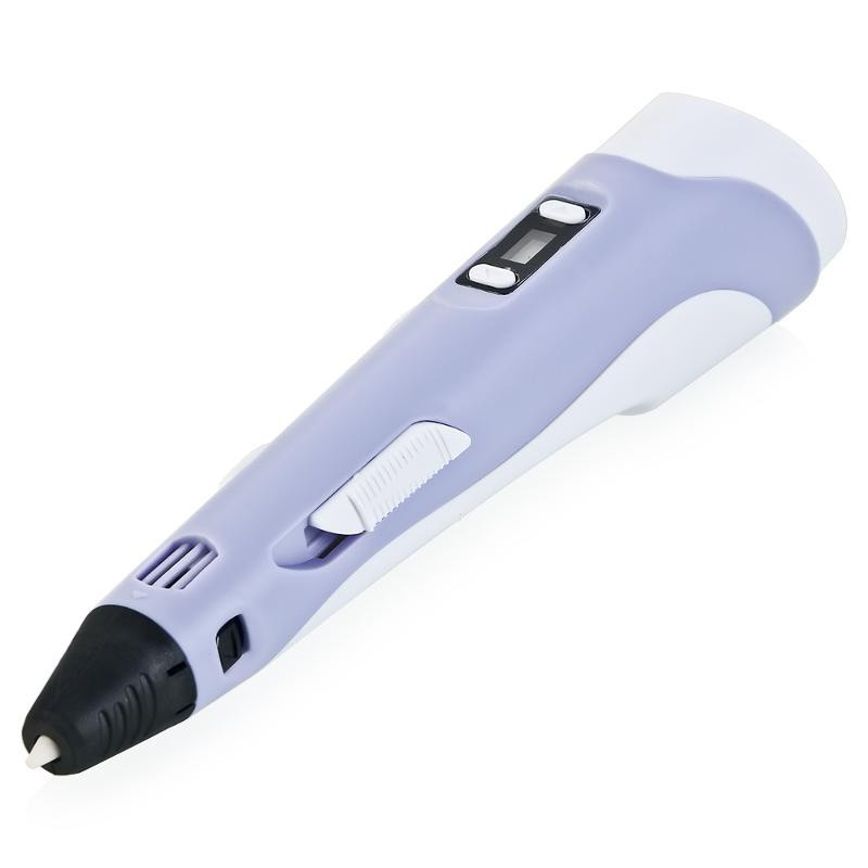 3D ручка Pen-2 c LCD дисплеем (фиолетовая) - фото 1 - id-p143073594