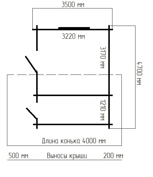 Дачный домик 3,5х4,7 м (с возможностью комплектации под ключ в Беларуси) (базовая комплектация) - фото 5 - id-p94794967