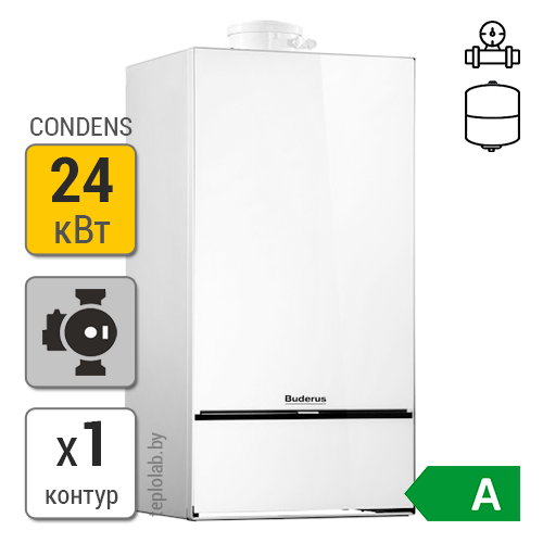 Газовый конденсационный котел Buderus Logamax plus GB172i-24 1/2, 1/2, Белый