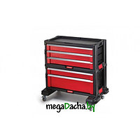 Комод для инструментов SET 5 DRAWER RED, 5 ящиков, красный/серый/чёрный.