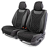 Каркасные 3D накидки на передние сиденья "Car Performance", 2 шт., экокожа/алькантара CUS-3044 BK/BK, фото 2