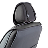 Каркасные 3D накидки на передние сиденья "Car Performance", 2 шт., экокожа/алькантара CUS-3044 BK/BK, фото 3