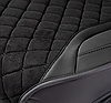 Каркасные 3D накидки на передние сиденья "Car Performance", 2 шт., экокожа/алькантара CUS-3044 BK/BK, фото 5