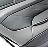 Каркасные 3D накидки на передние сиденья "Car Performance", 2 шт., экокожа CUS-3012 BK/GY, фото 5