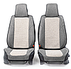 Каркасные 3D накидки на передние сиденья "Car Performance", 2 шт., fiberflax CUS-3024 D.GY/L.GY, фото 5