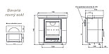 Печь-камин на дровах ABX Bavaria K (рoвный цоколь), фото 5