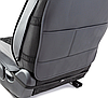 Каркасные 3D накидки на передние сиденья "Car Performance", 2 шт., экокожа/алькантара CUS-3044 BK/GY, фото 3