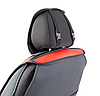 Каркасные 3D накидки на передние сиденья "Car Performance", 2 шт., экокожа/алькантара CUS-3044 BK/RD, фото 2
