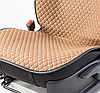 Накидки на передние сиденья "Car Performance", 2 шт., fiberflax CUS-1052 BR/BE, фото 4