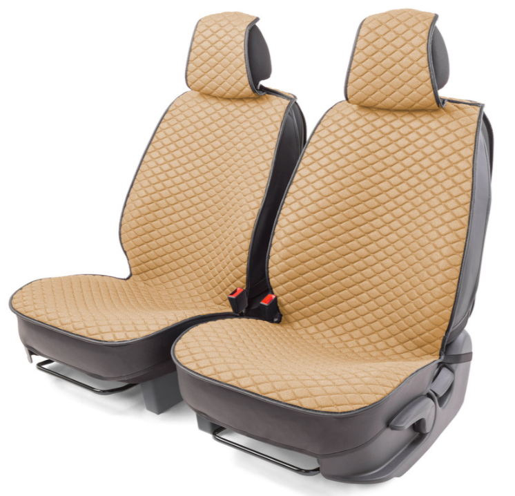 Каркасные накидки на передние сиденья "Car Performance", 2 шт., fiberflax CUS-2032 BE - фото 1 - id-p143093917