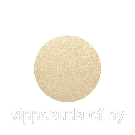 Сервировочная салфетка из натуральной кожи круглая  D 24 см, фото 2