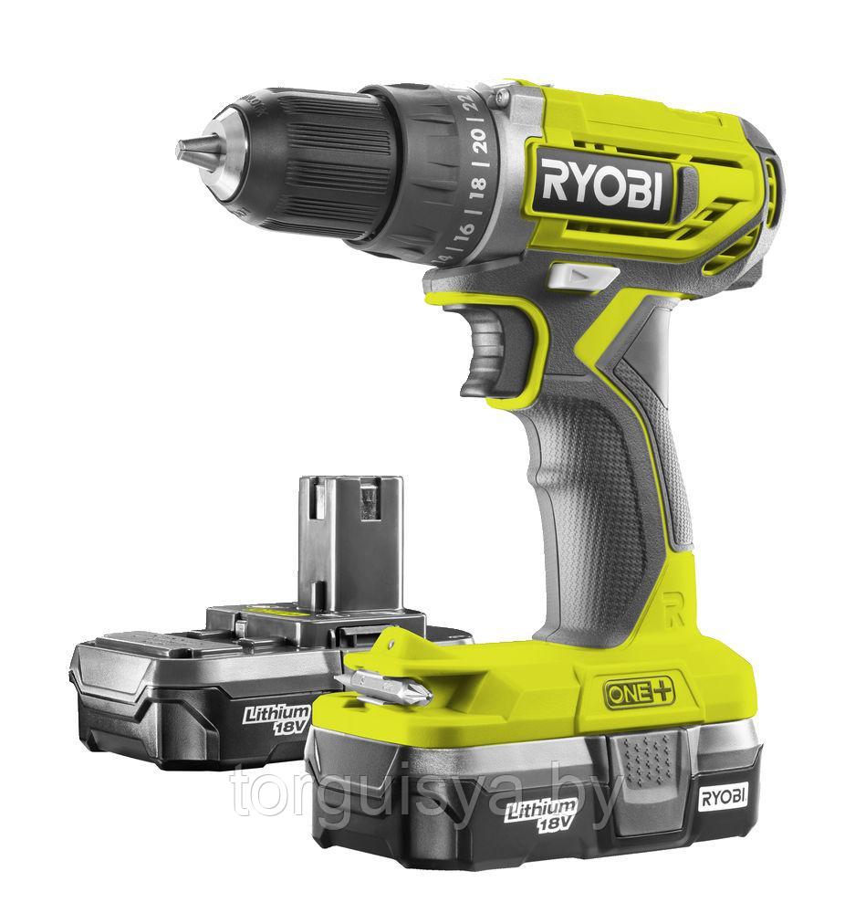 ONE + / Дрель-шуруповерт RYOBI R18DD2-213S