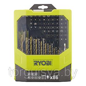 Набор сверл и бит RYOBI RAK86MiXC (86 шт.)