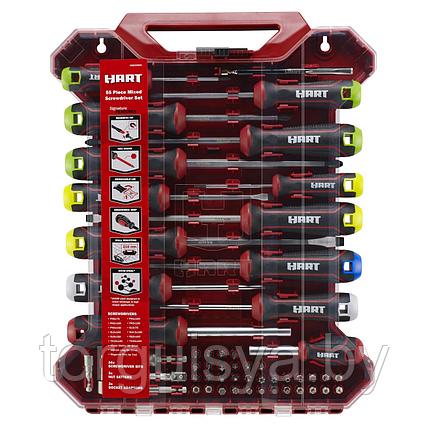 Набор бит и отверток HART HSD55MIX (55 шт.), фото 2