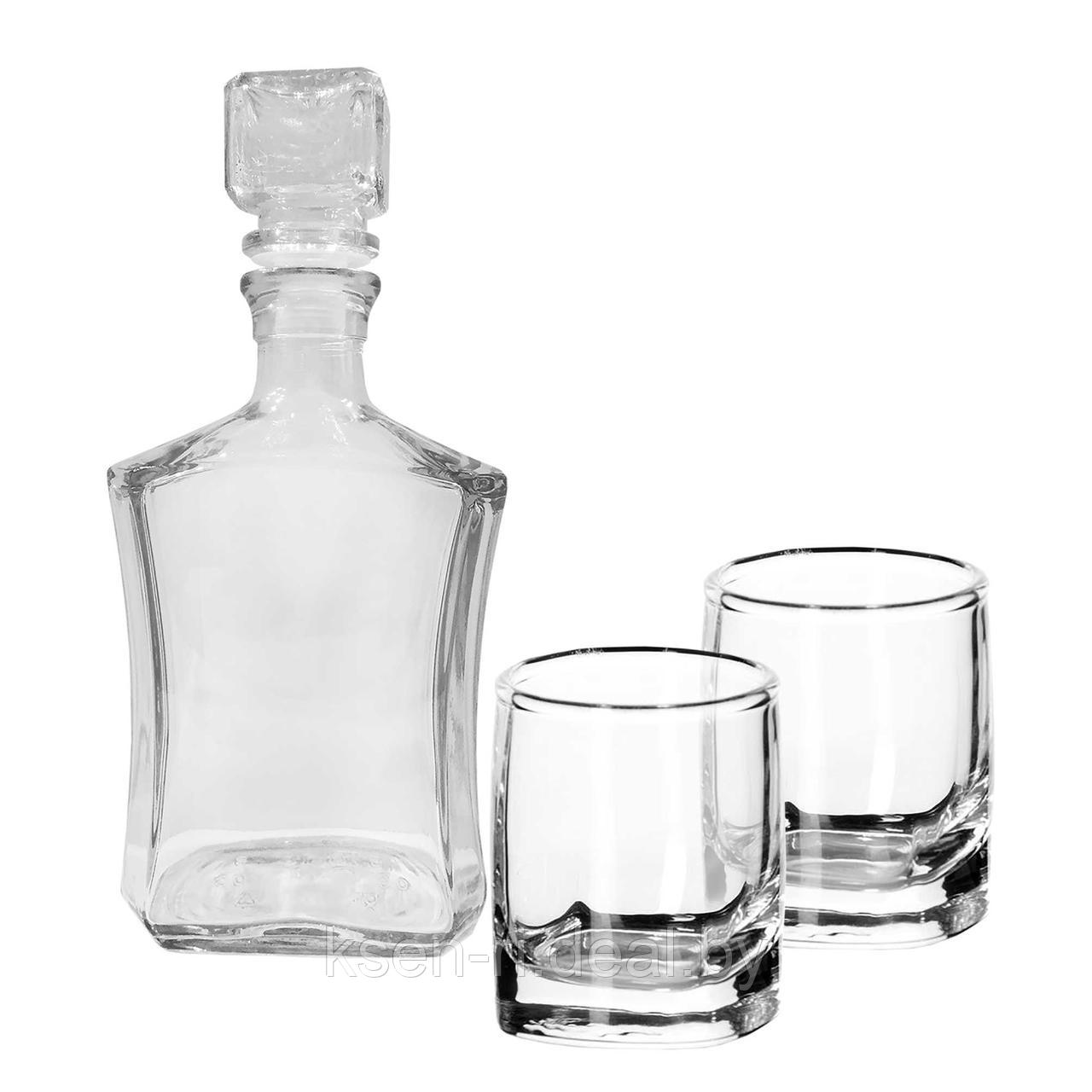 Комплект штоф и стаканы с гравировкой