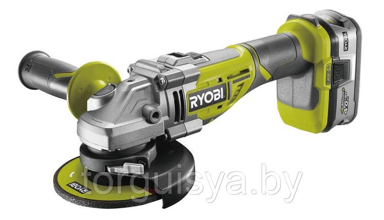 ONE + / Углошлифмашина RYOBI R18AG7-140S, фото 2