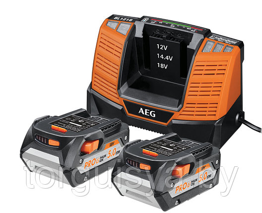 Аккумулятор AEG SET LL1850BL (2) с зарядным устройством (в сумке), фото 2