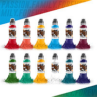 Краска World Famous Tattoo Ink 12 Color Primary Set #3