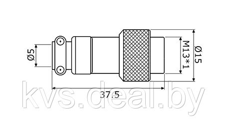 Разъем цилиндрический малогабаритный GX12M-4 кабельная вилка Ø12 мм, 5 А - фото 2 - id-p143106089