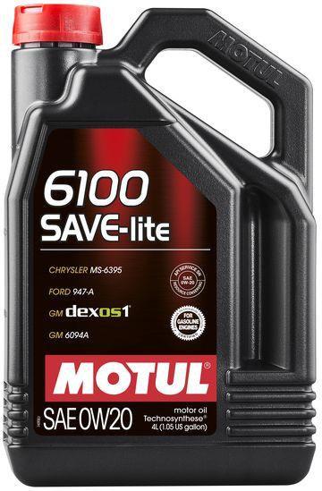 Моторное масло MOTUL 108004 6100 SAVE-LITE 0W-20 4л
