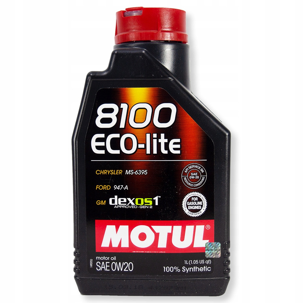 Моторное масло MOTUL 108534 8100 ECO-LITE 0W-20 1л (замена 104981) - фото 1 - id-p143124690