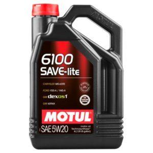 Моторное масло MOTUL 108030 6100 SAVE-LITE 5W-20 4л