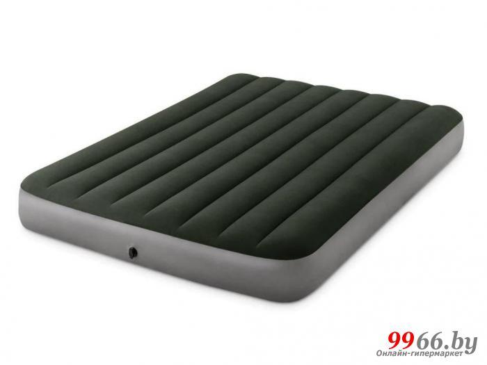 Надувной матрас для сна Intex Queen Downy Bed 152x203x25cm 64763 двуспальный со встроенным насосом