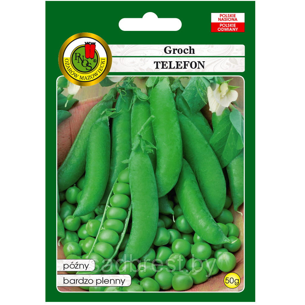 Семена Горох овощной Телефон (50 гр) PNOS Польша - фото 1 - id-p143177877