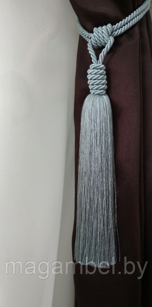 Кисть "Мэри" голубого цвета для штор и гардин цвет М52