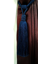 Кисть "Мэри" темно - синего цвета  для штор и гардин цвет М69