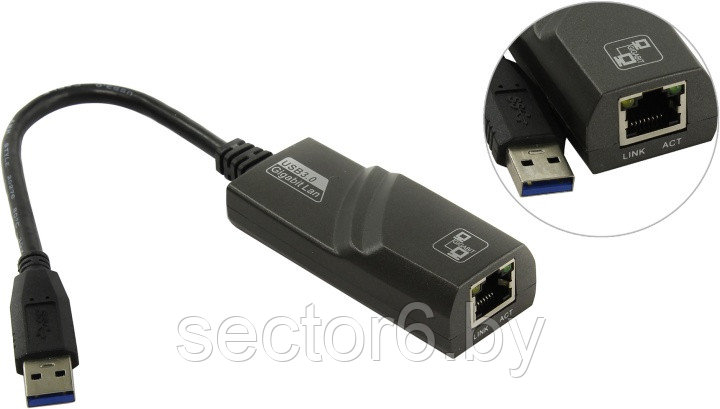 KS-is USB3.0 Gigabit Ethernet Adapter, фото 2